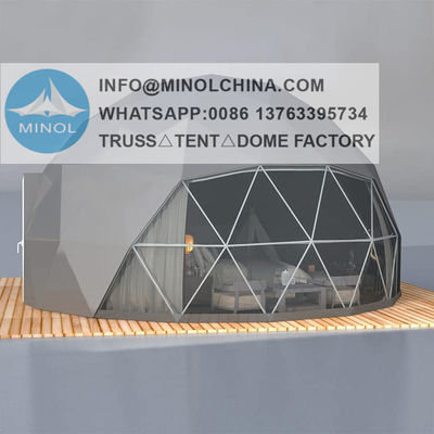 Hot Sale Steel Structure Geodesic Dome Tents For Outdoor Hotel Tent