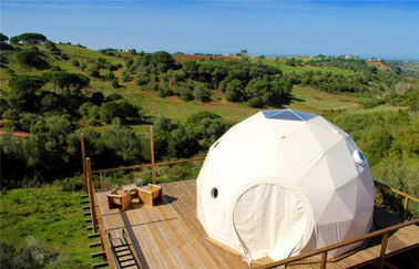 7m Jeodezik Glamping Dome Çadır Oteller Yalıtım Tesisi ile PVC Kapak