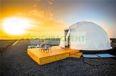Lüks Otel PVC Kapak Resort Dome Çadır Glamping 2 Yatak Odası Aile Tatil İçin