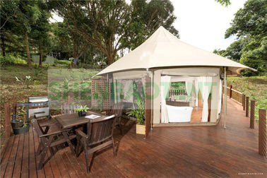 Büyük Uzay Lüks Otel Çadırları Muhteşem Safari Çadırı Glamping İçin Özel Tasarım