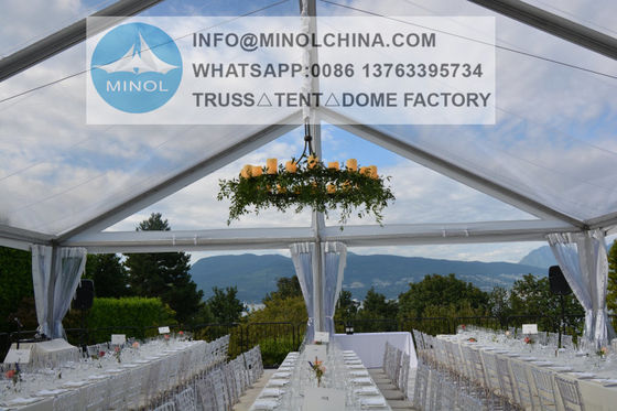 1000 Kişilik Alüminyum Düğün Marquee Çadırı Anti Pas Yüzey
